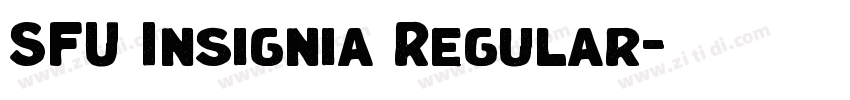 SFU Insignia Regular字体转换